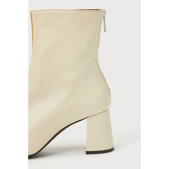 Intentionally Blank Tabatha Cream Combo Suede Leather Two-Tone Booties - Picture 4 of 5